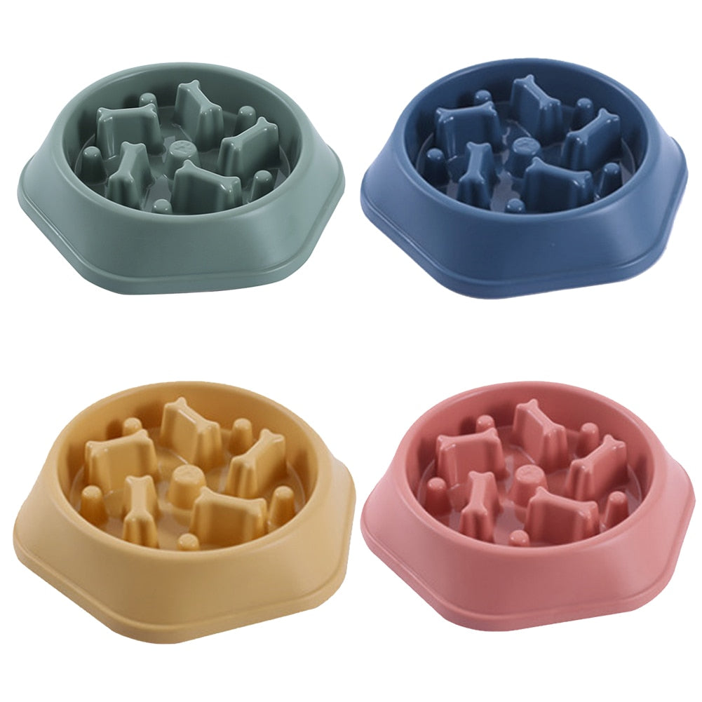 New Dog/Pet Food Bowls Slows Down Eating