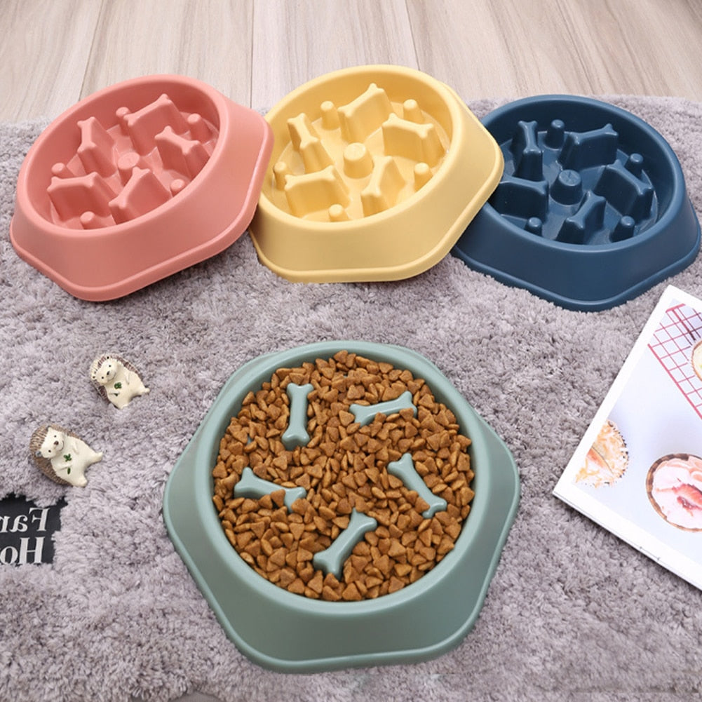 New Dog/Pet Food Bowls Slows Down Eating