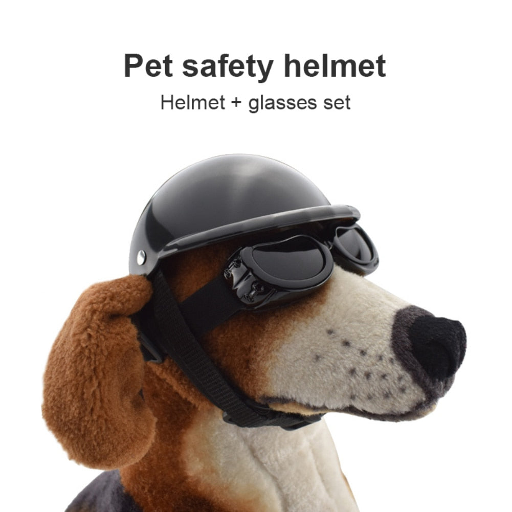 Helmet & Sunglasses Set Provides Head & Eye Protection