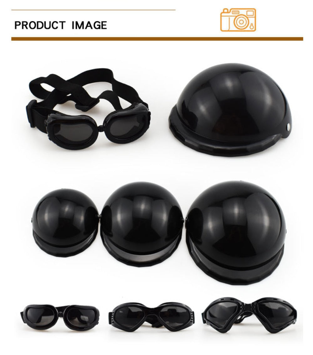 Helmet & Sunglasses Set Provides Head & Eye Protection