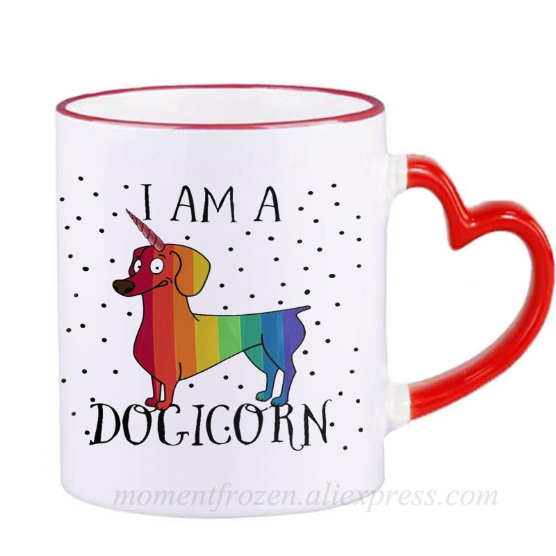 Dachshund Dog Lovers Whimsical Coffee Mugs