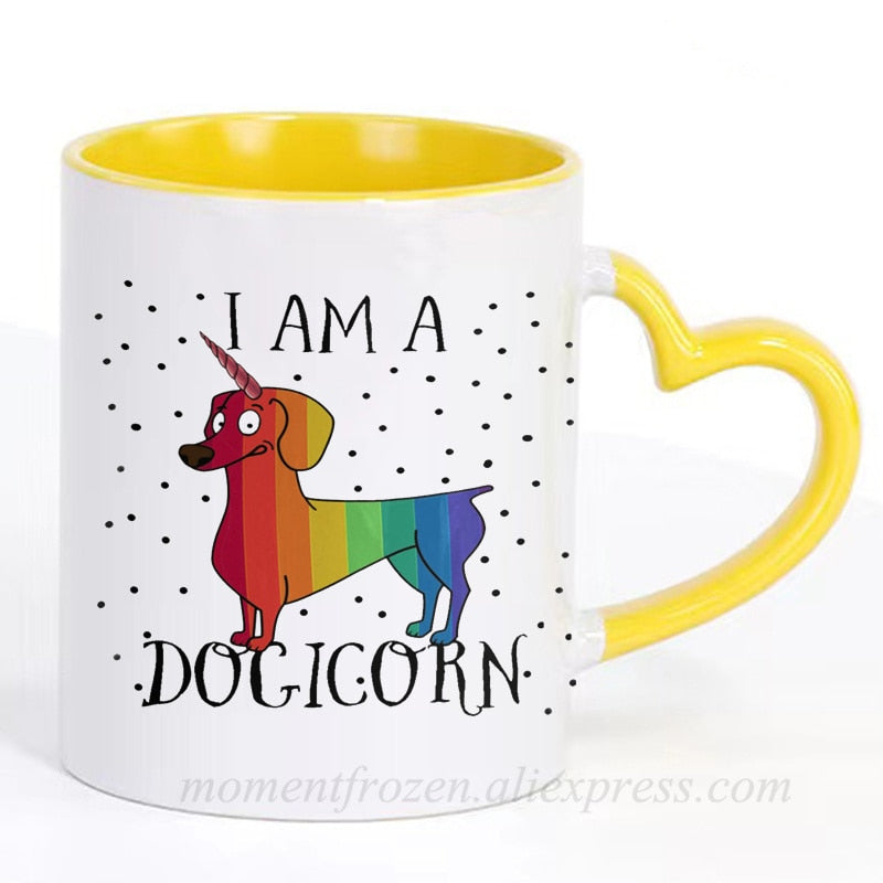 Dachshund Dog Lovers Whimsical Coffee Mugs