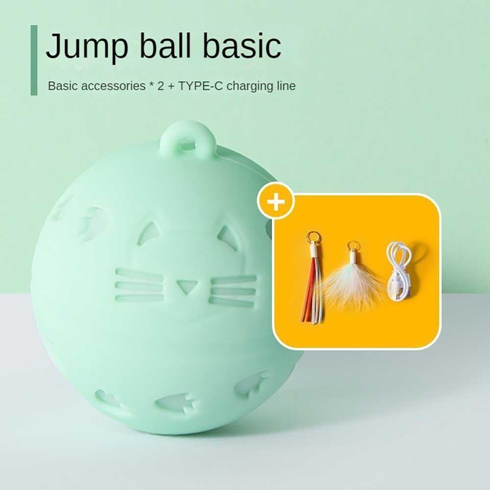 Cat Toy Interactive Jumping and Vibrating Ball USB Chargeable