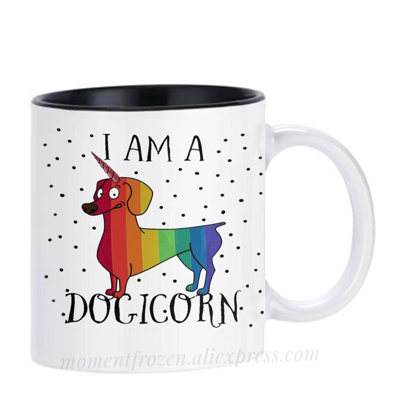 Dachshund Dog Lovers Whimsical Coffee Mugs