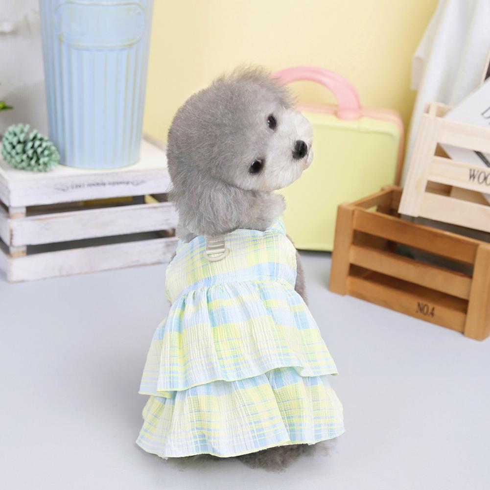 Princess Fur Baby Stylish Dresses w/Cake Hems & Grid Designs