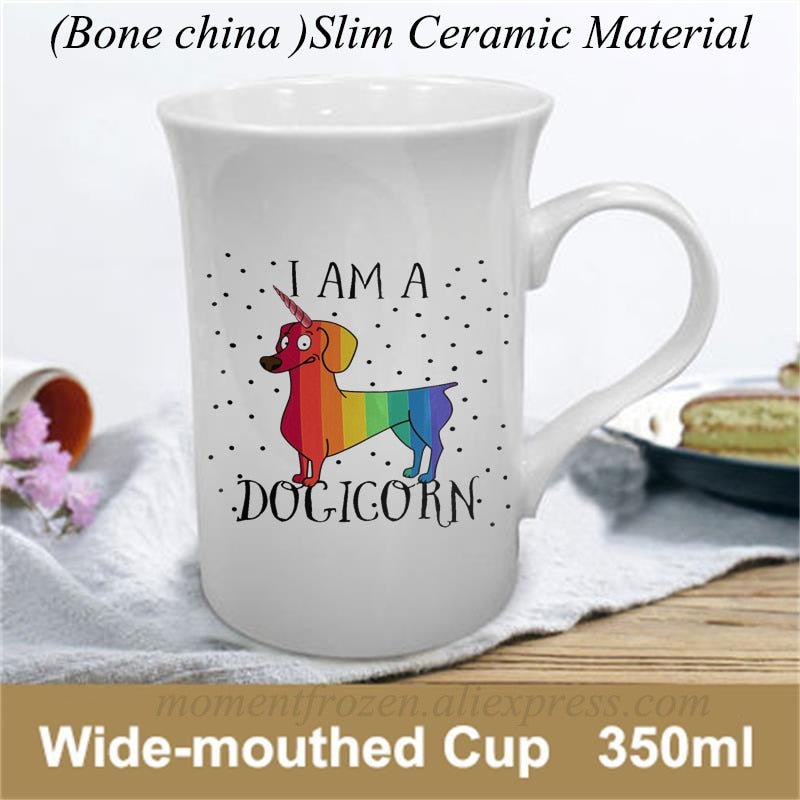 Dachshund Dog Lovers Whimsical Coffee Mugs