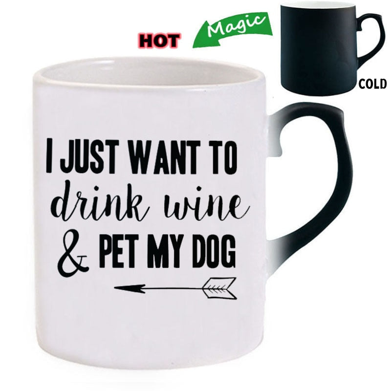 Pet Lovers Are Special & Drink Wine From A Dog Coffee Mug