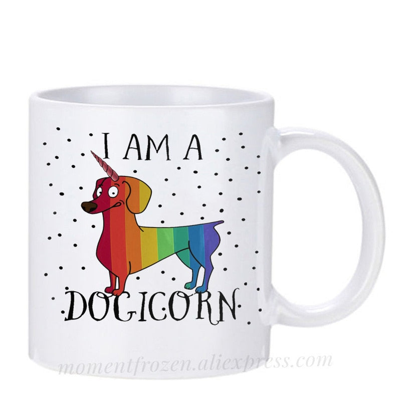 Dachshund Dog Lovers Whimsical Coffee Mugs