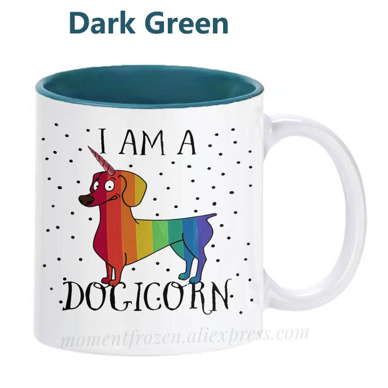 Dachshund Dog Lovers Whimsical Coffee Mugs