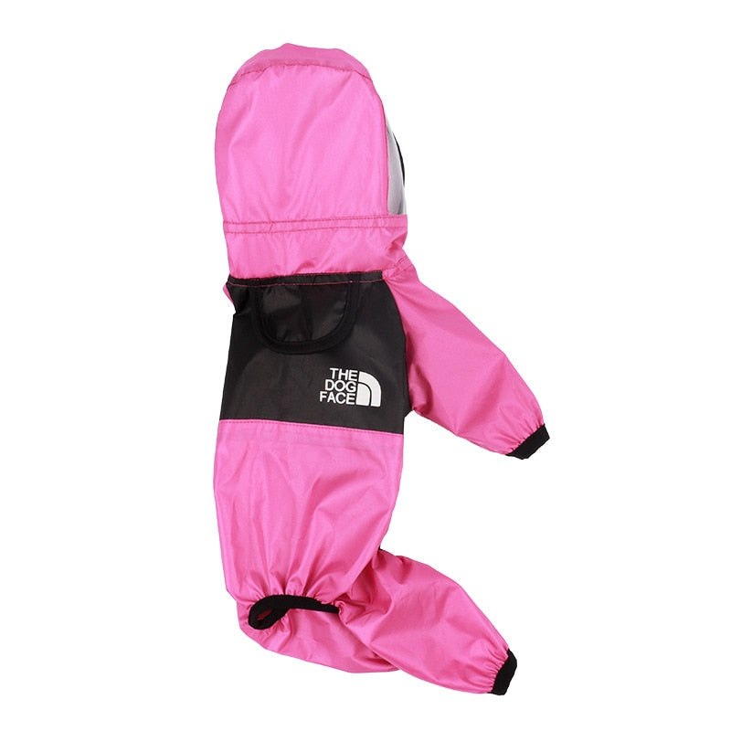 Dog Raincoat / Jumpsuit, Keeps Your Dog Dry and Warm