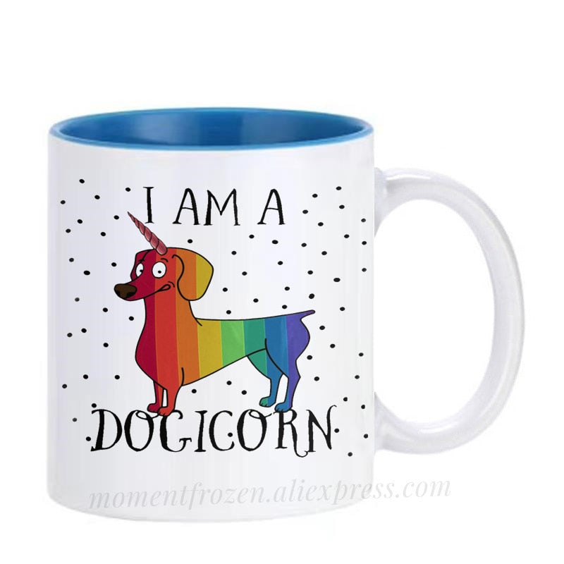 Dachshund Dog Lovers Whimsical Coffee Mugs