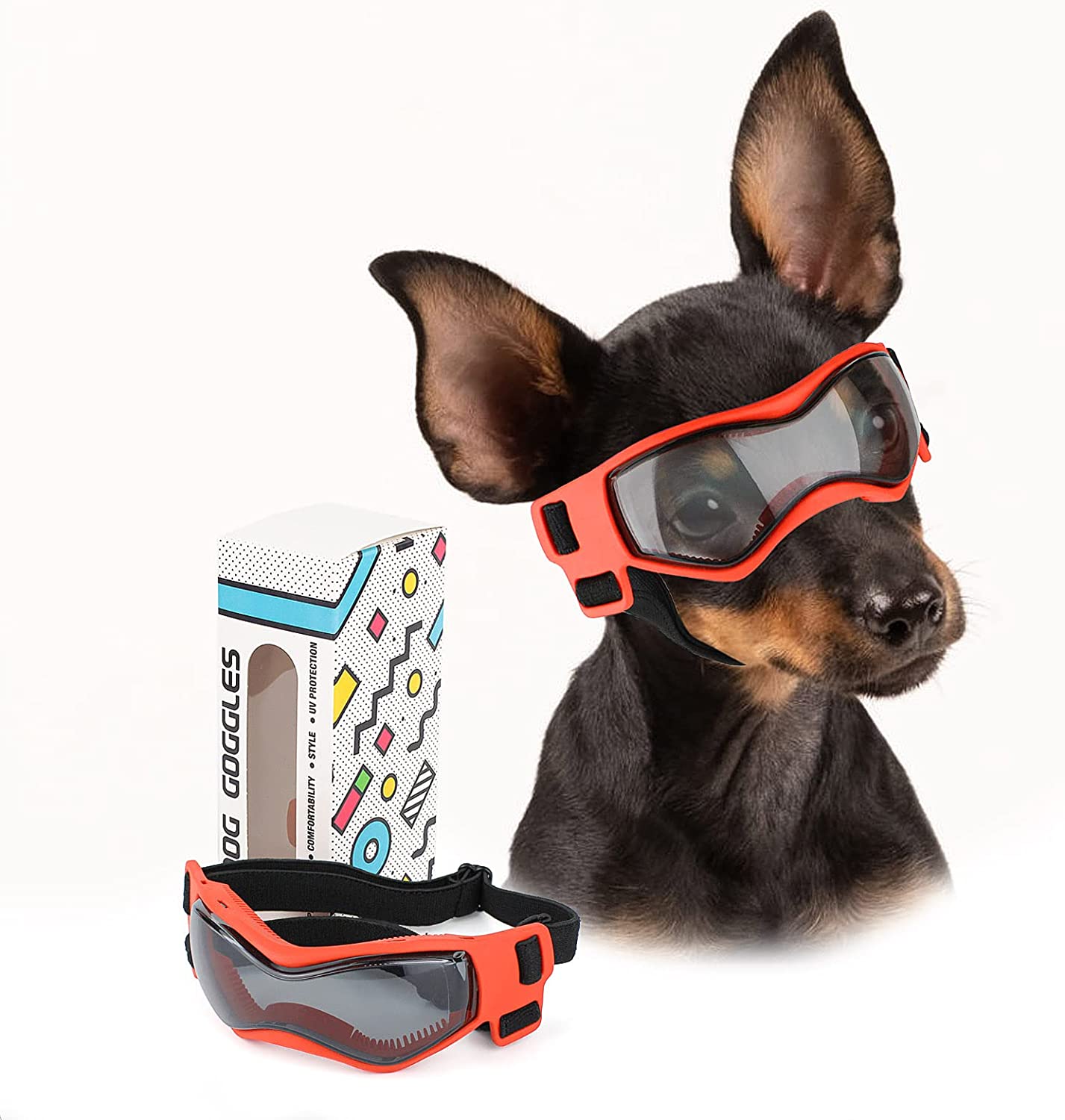 Small Breed Dog Sunglass Goggles w/UV Eye Protection