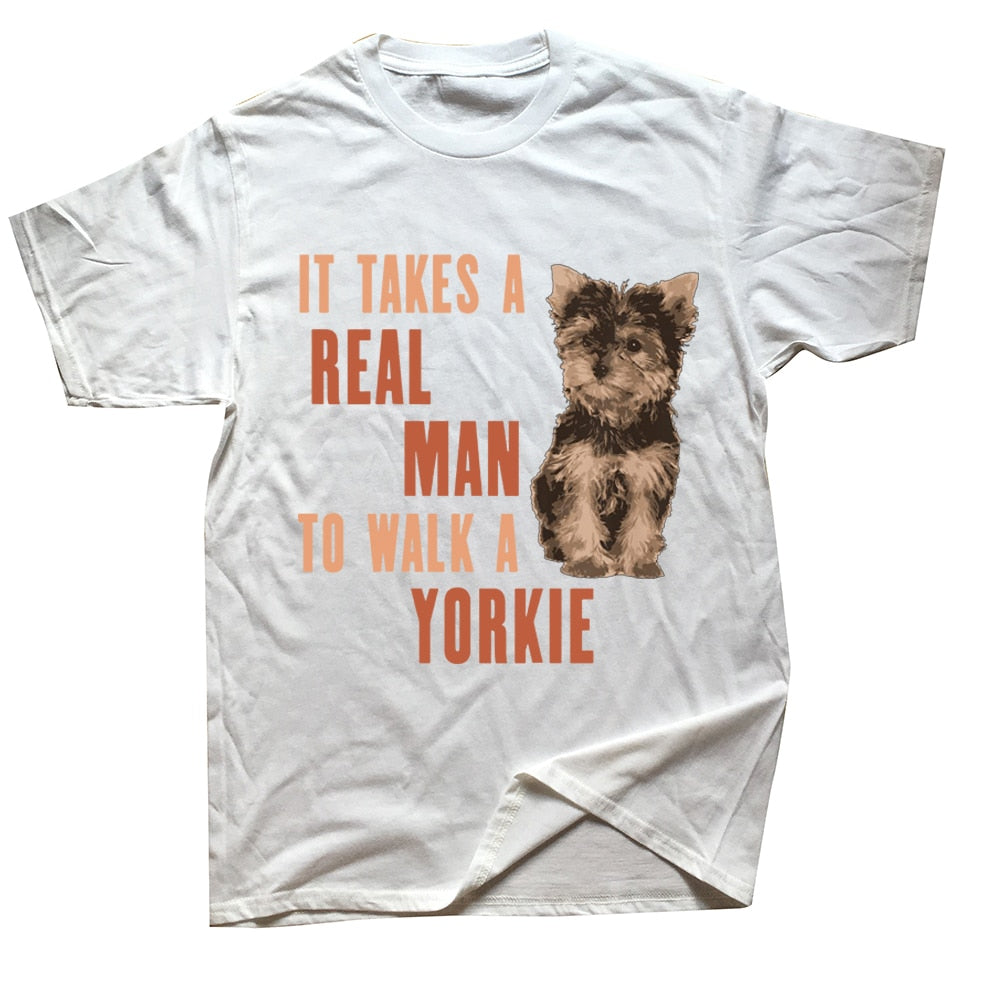 Yorkie Printed Humorous Statement Men's T-shirts