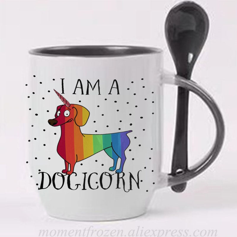 Dachshund Dog Lovers Whimsical Coffee Mugs