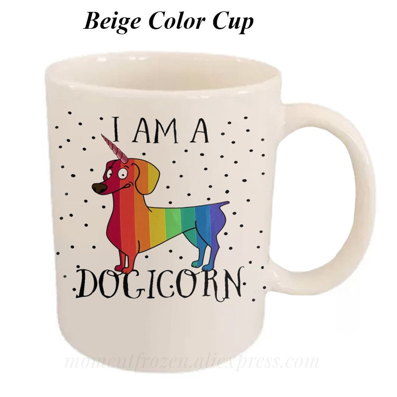 Dachshund Dog Lovers Whimsical Coffee Mugs