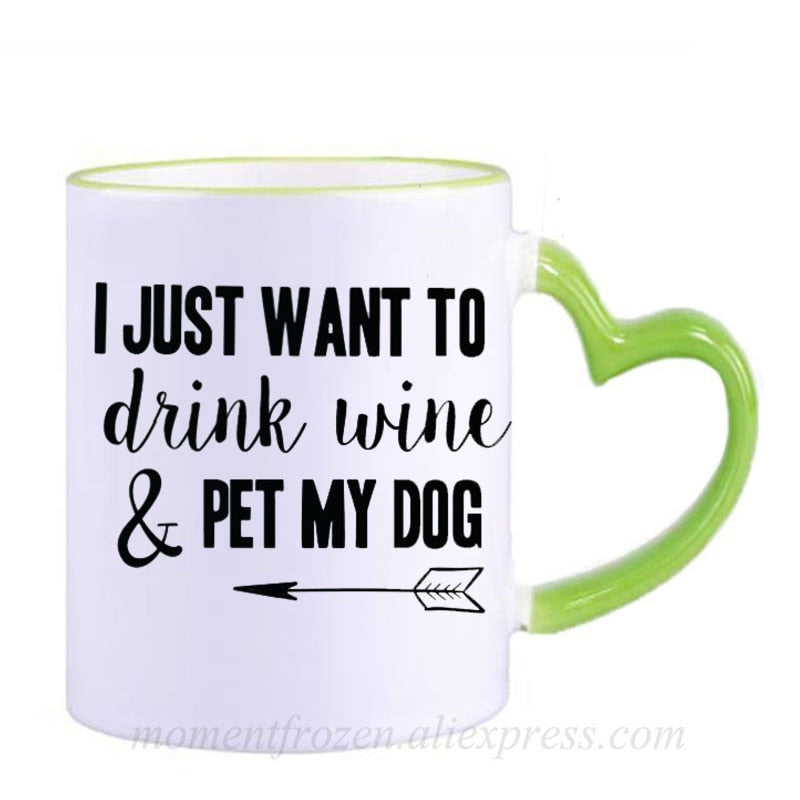 Pet Lovers Are Special & Drink Wine From A Dog Coffee Mug