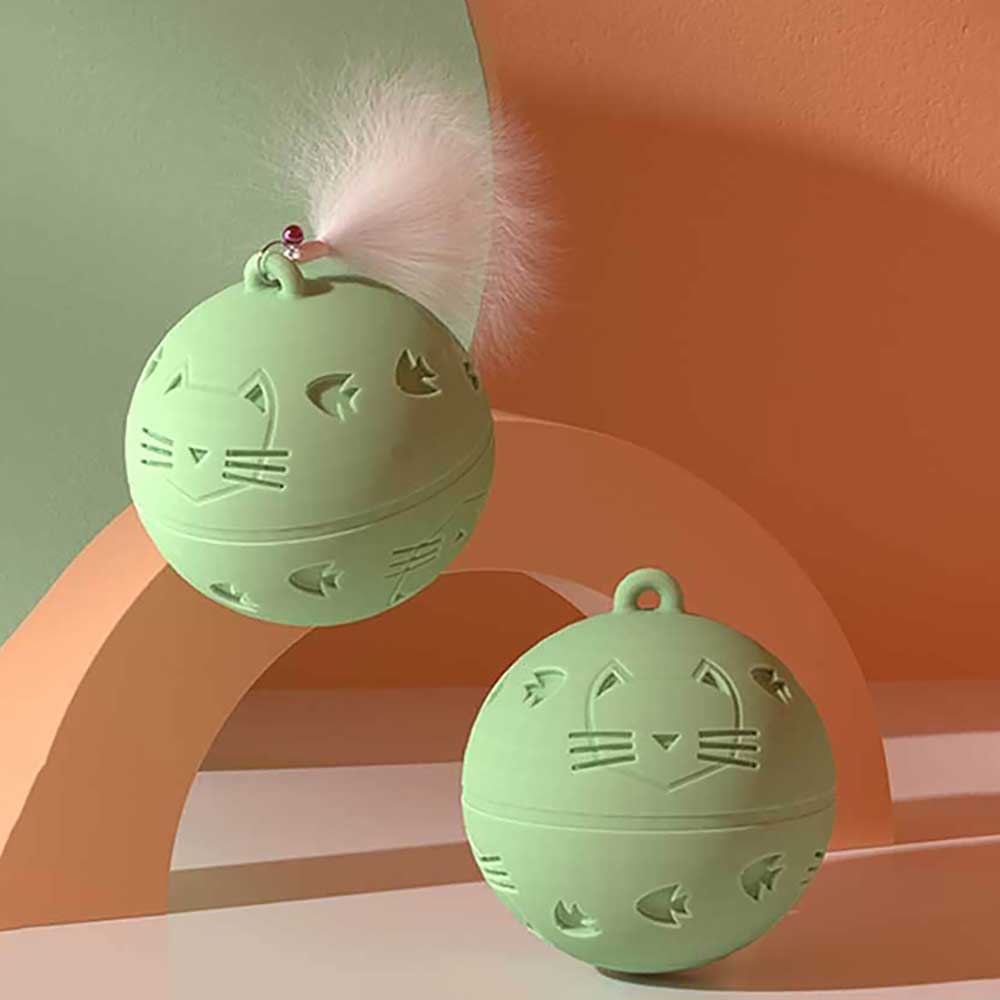 Cat Toy Interactive Jumping and Vibrating Ball USB Chargeable