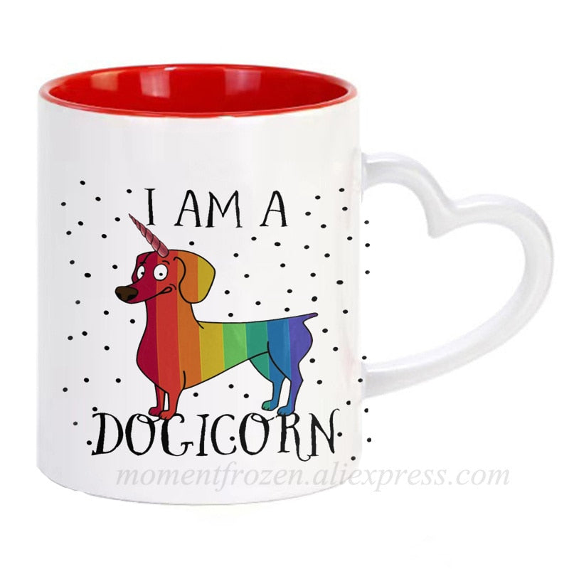 Dachshund Dog Lovers Whimsical Coffee Mugs