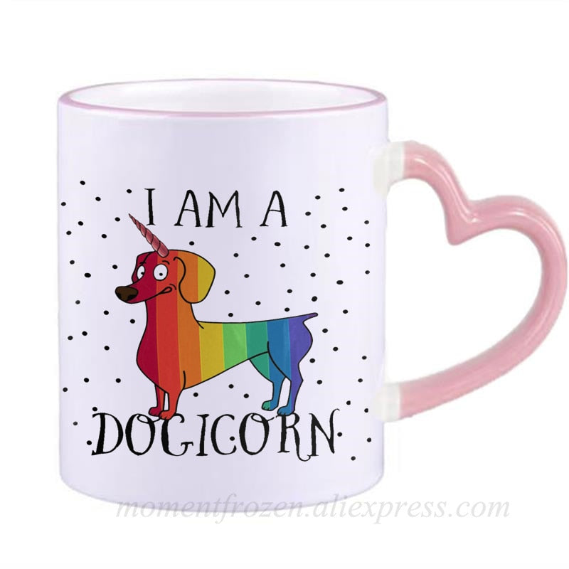 Dachshund Dog Lovers Whimsical Coffee Mugs