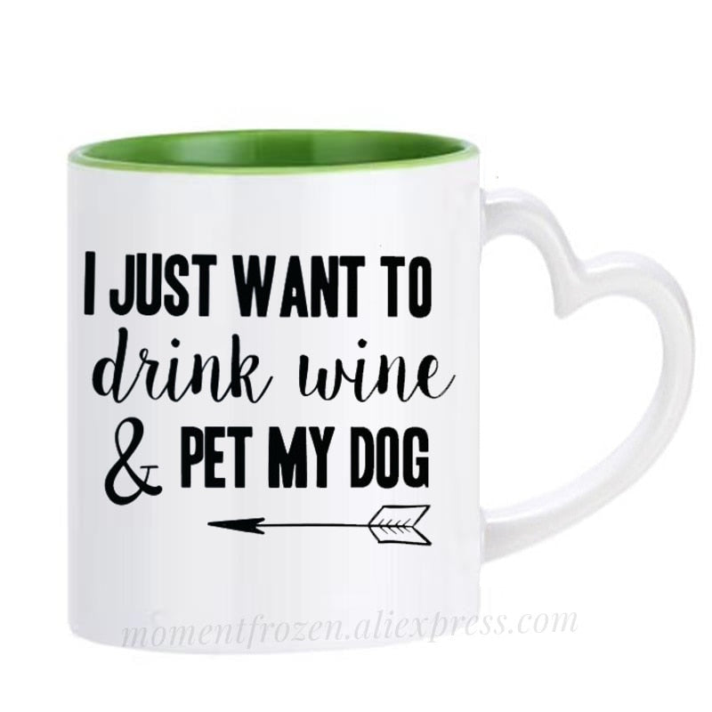 Pet Lovers Are Special & Drink Wine From A Dog Coffee Mug