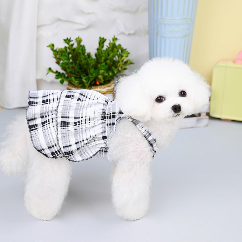 Princess Fur Baby Stylish Dresses w/Cake Hems & Grid Designs