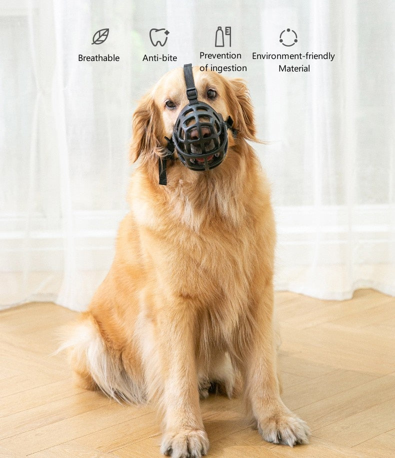 Silicone Dog Muzzle - Mask Safe, Anti-biting, and  Breathable