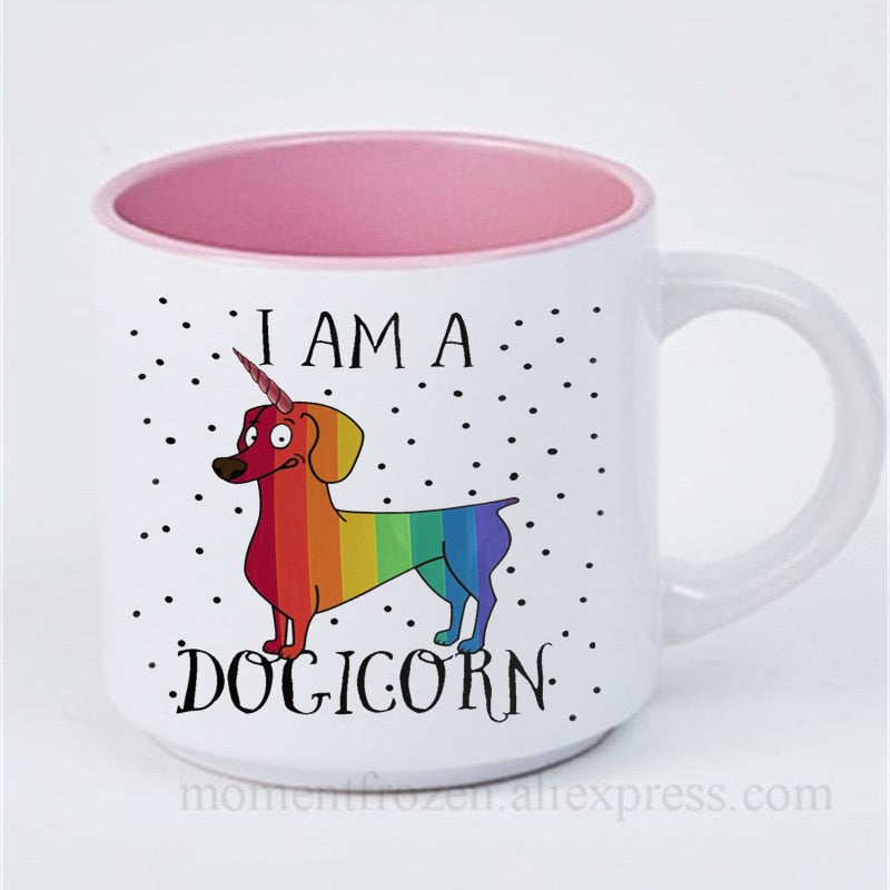 Dachshund Dog Lovers Whimsical Coffee Mugs