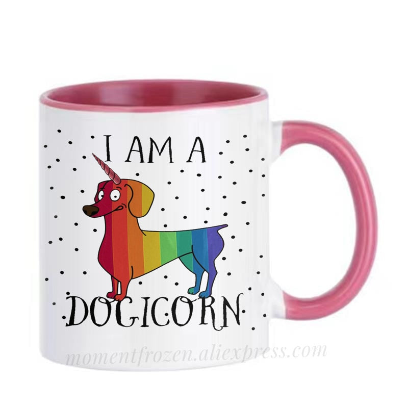 Dachshund Dog Lovers Whimsical Coffee Mugs