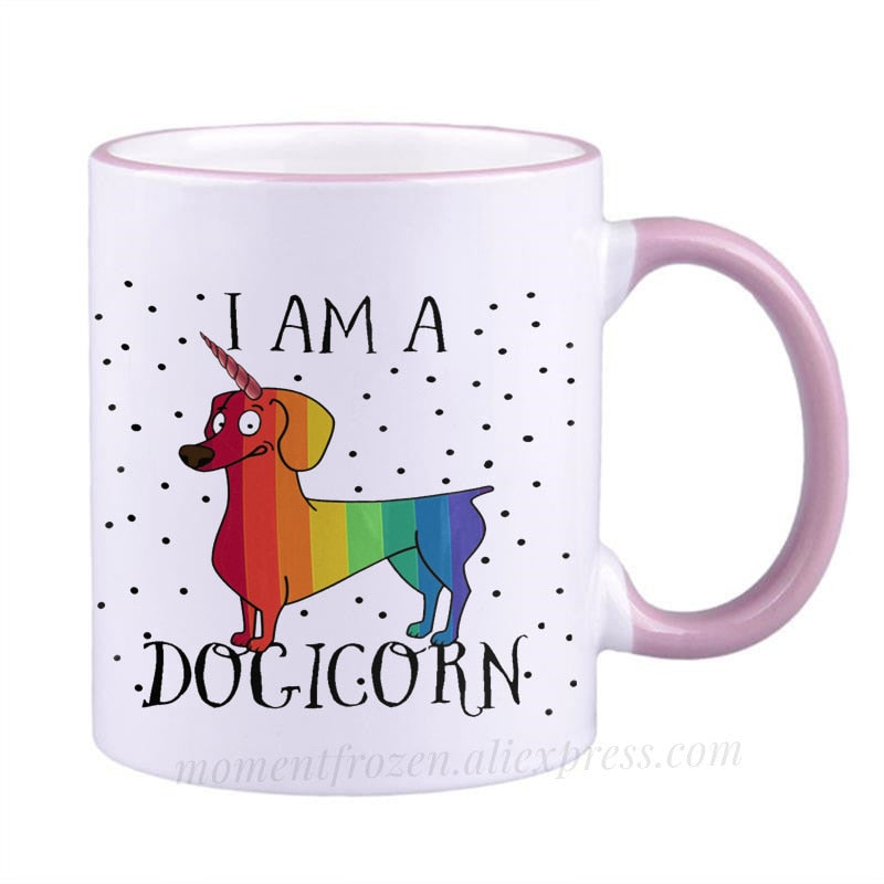 Dachshund Dog Lovers Whimsical Coffee Mugs