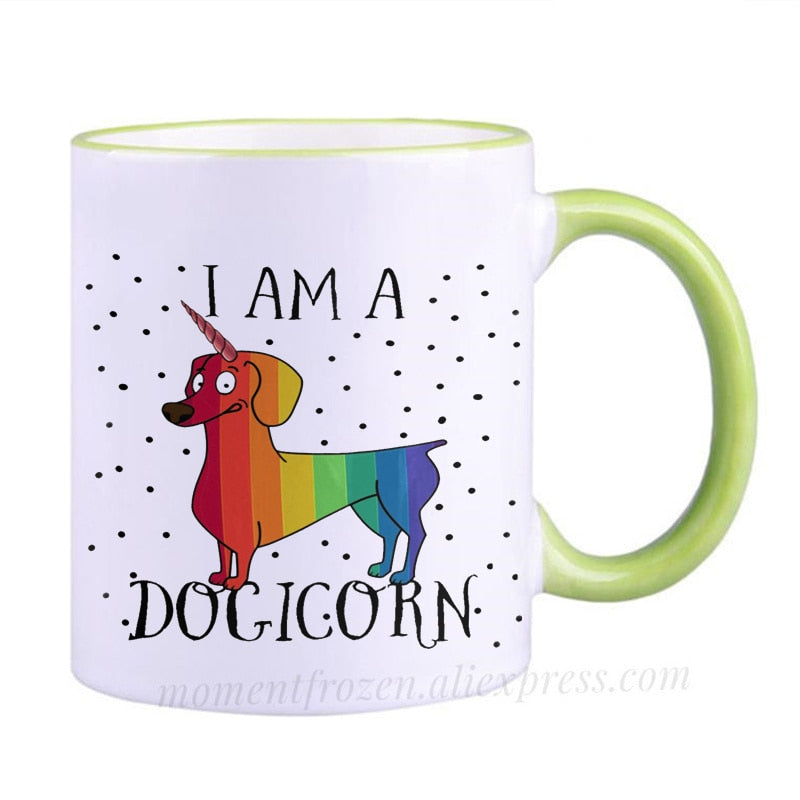 Dachshund Dog Lovers Whimsical Coffee Mugs