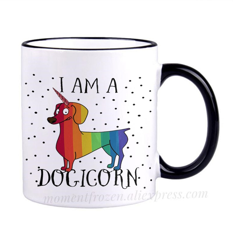 Dachshund Dog Lovers Whimsical Coffee Mugs