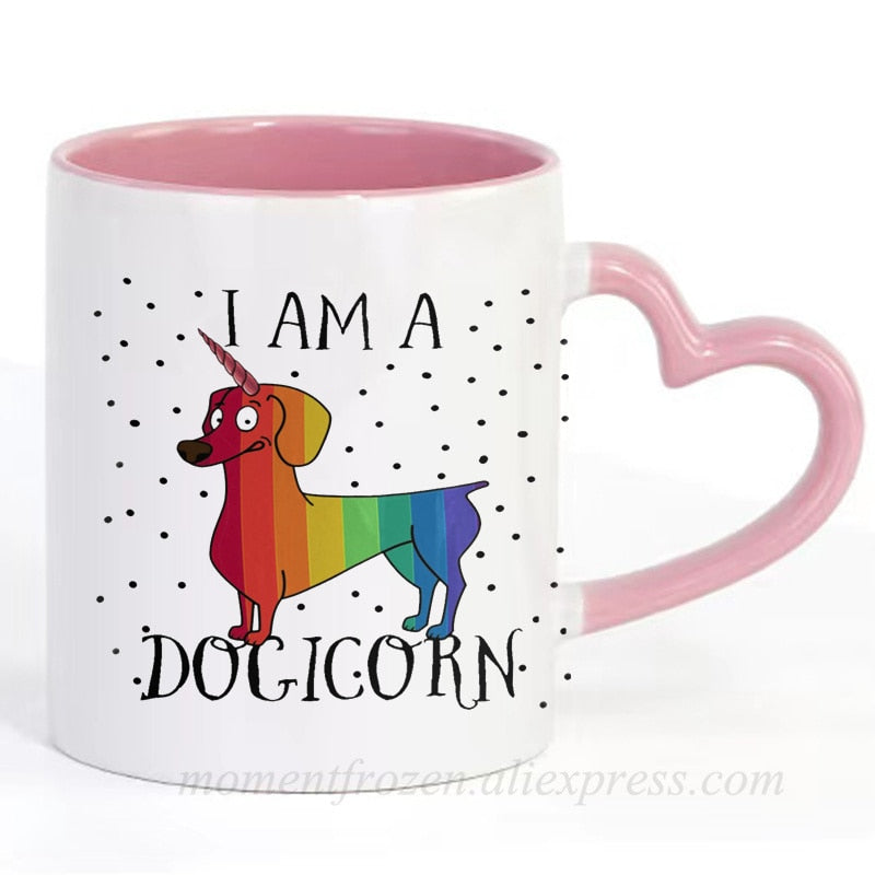 Dachshund Dog Lovers Whimsical Coffee Mugs