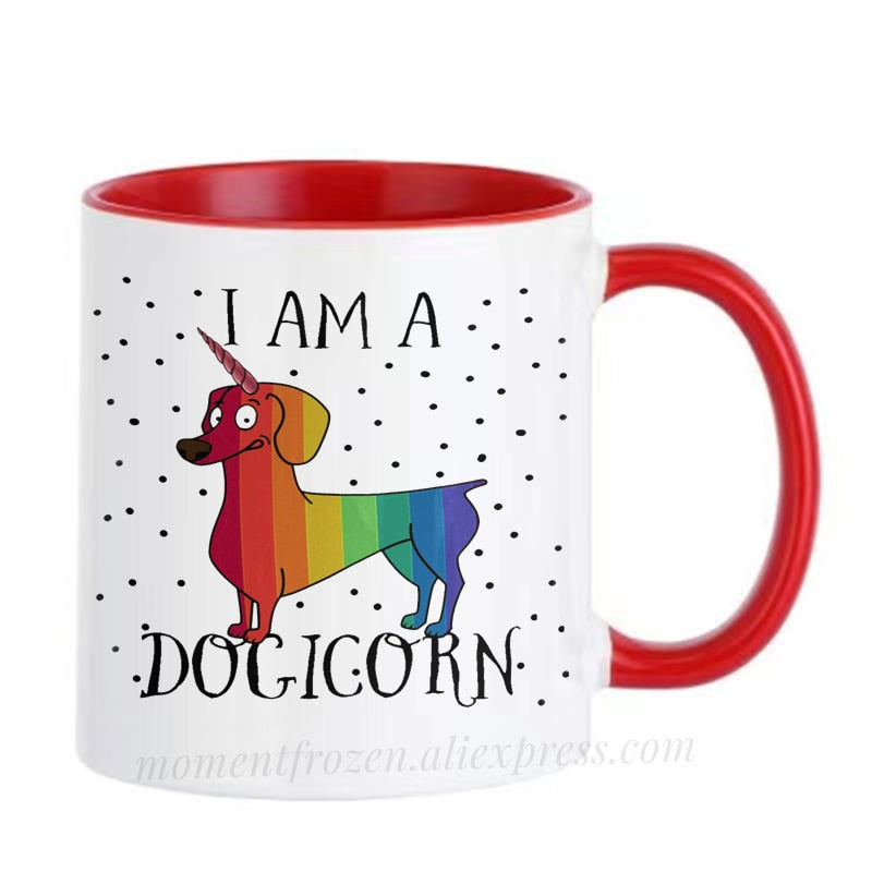 Dachshund Dog Lovers Whimsical Coffee Mugs