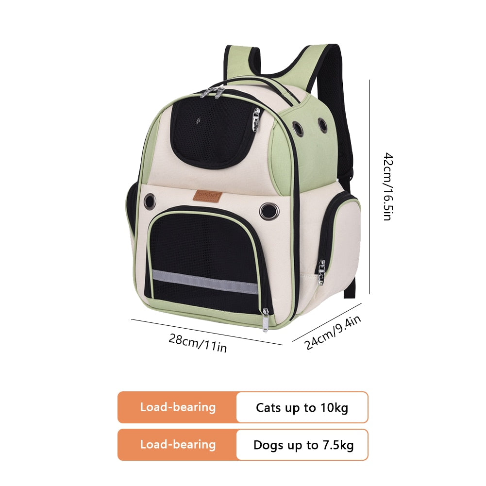 Dog and Cat Carrier Backpack for Small Dogs and Cats