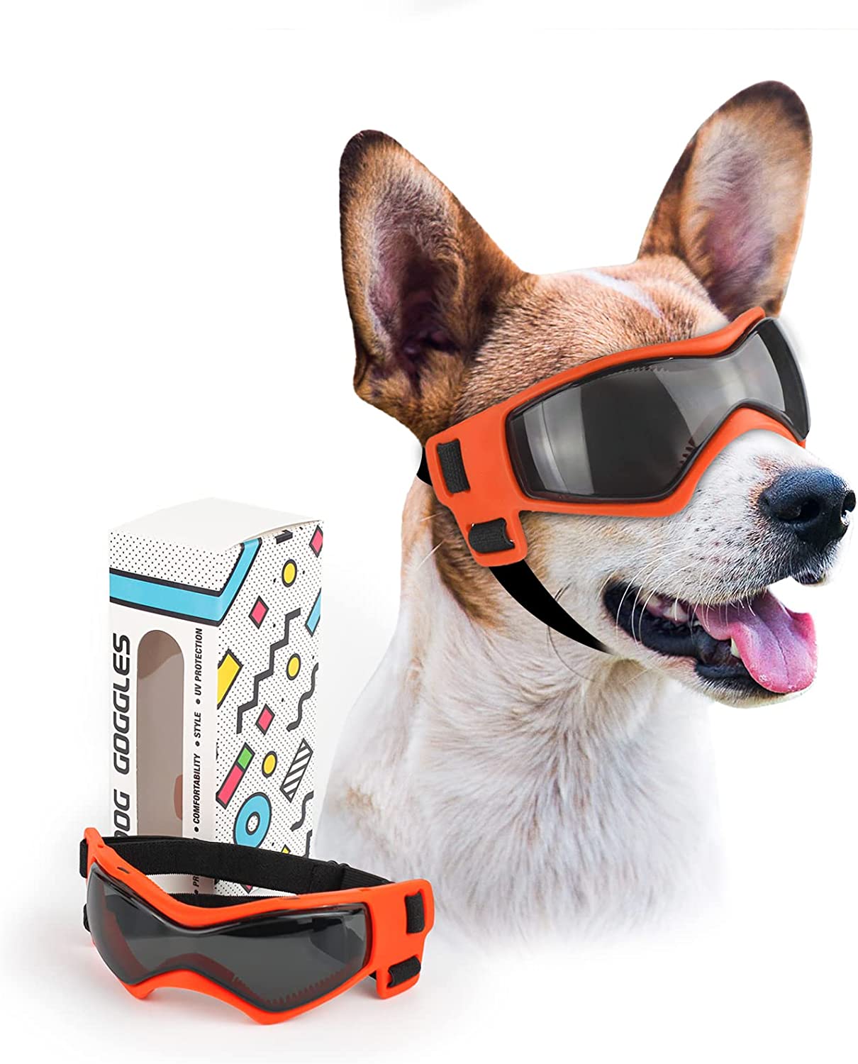 Small Breed Dog Sunglass Goggles w/UV Eye Protection