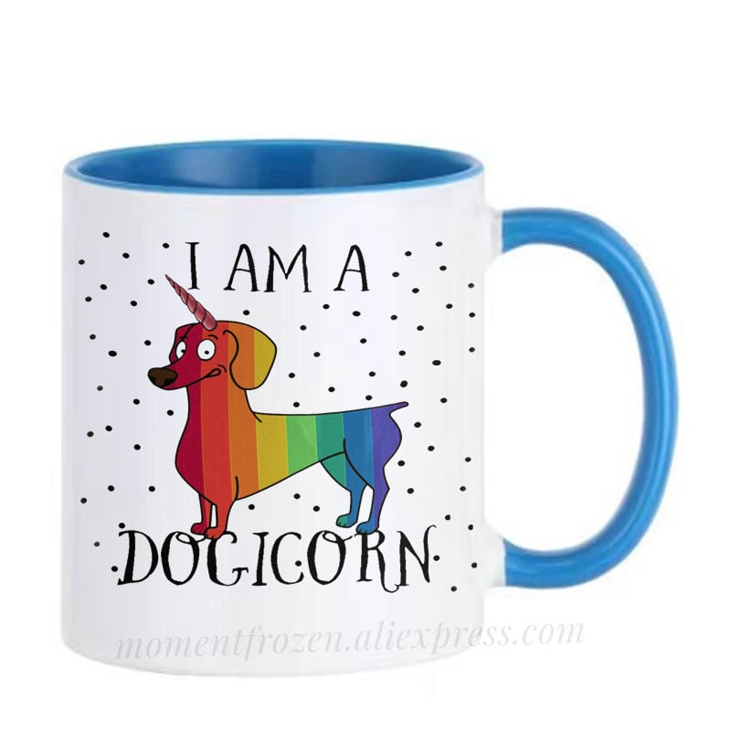 Dachshund Dog Lovers Whimsical Coffee Mugs