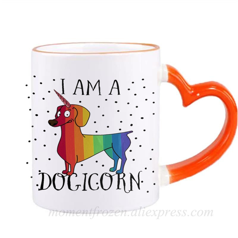 Dachshund Dog Lovers Whimsical Coffee Mugs