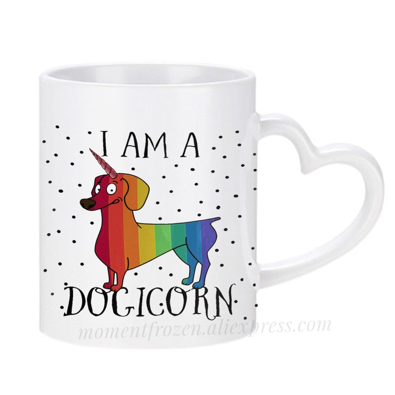 Dachshund Dog Lovers Whimsical Coffee Mugs