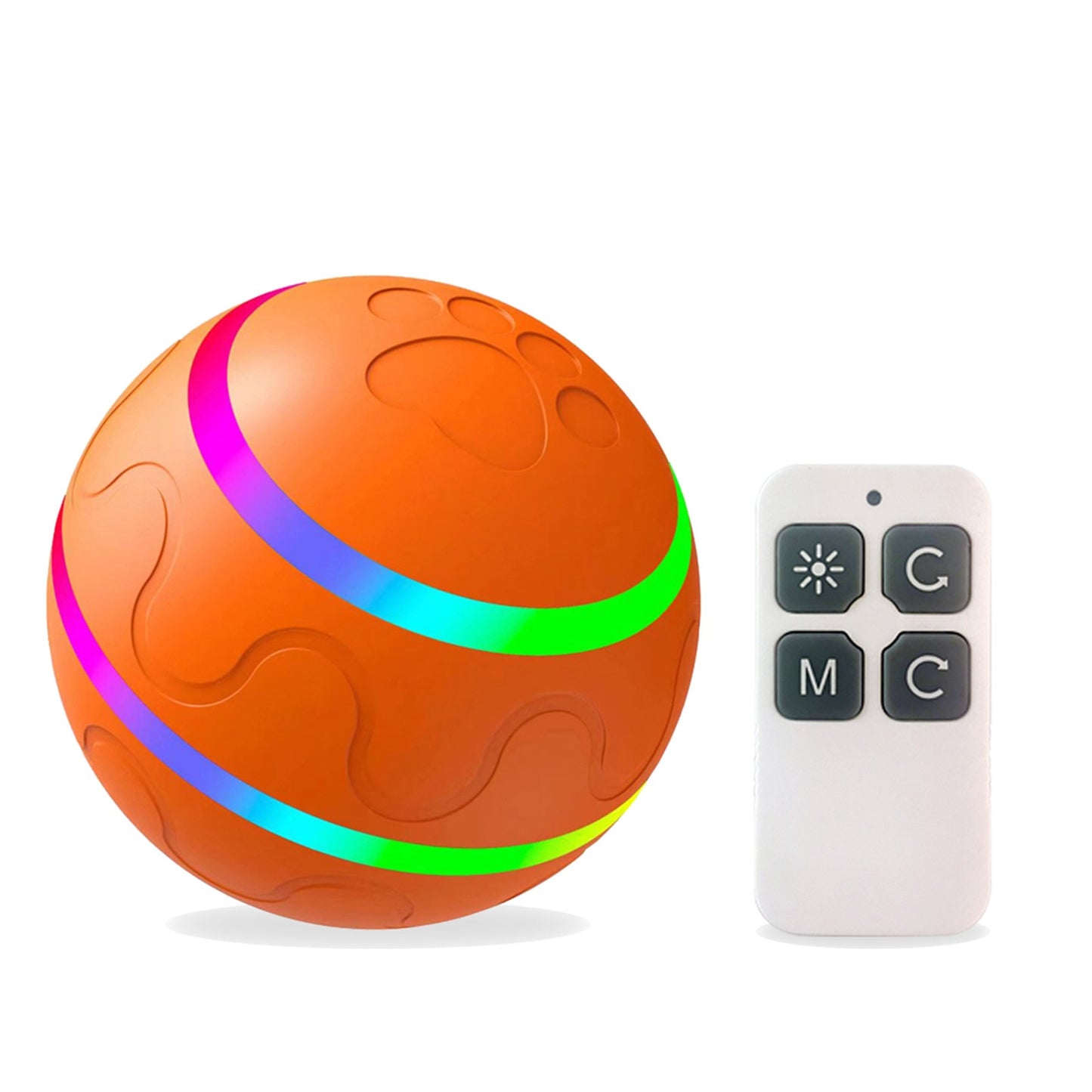 Dog Toy Ball Intelligent Interactive w/Remote Control & USB Charging Cable