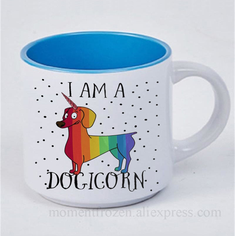 Dachshund Dog Lovers Whimsical Coffee Mugs