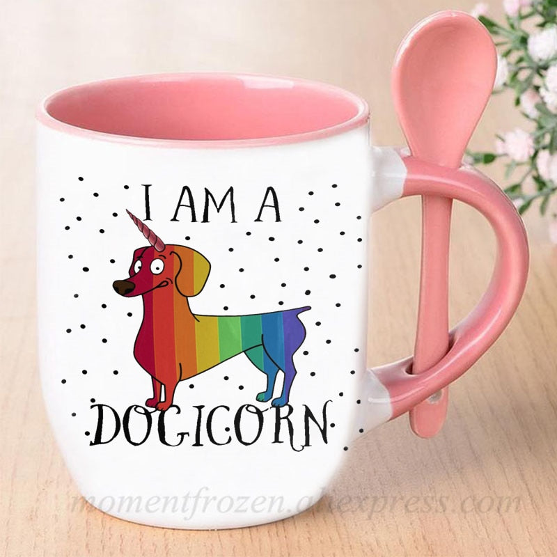 Dachshund Dog Lovers Whimsical Coffee Mugs