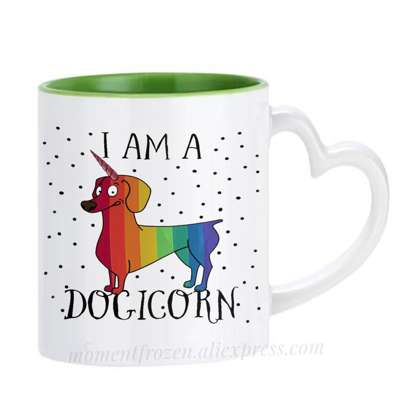 Dachshund Dog Lovers Whimsical Coffee Mugs