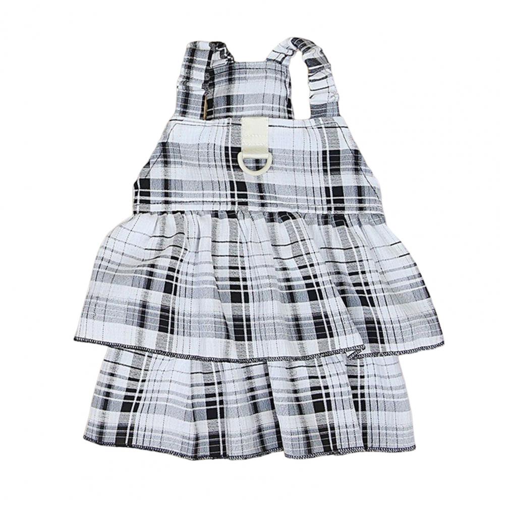 Princess Fur Baby Stylish Dresses w/Cake Hems & Grid Designs