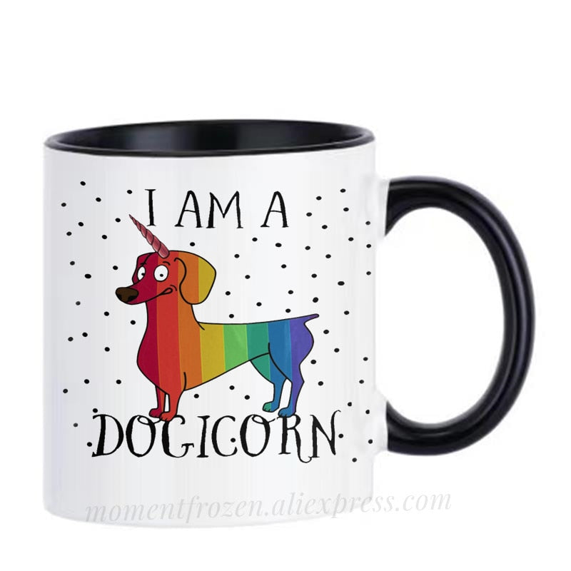 Dachshund Dog Lovers Whimsical Coffee Mugs