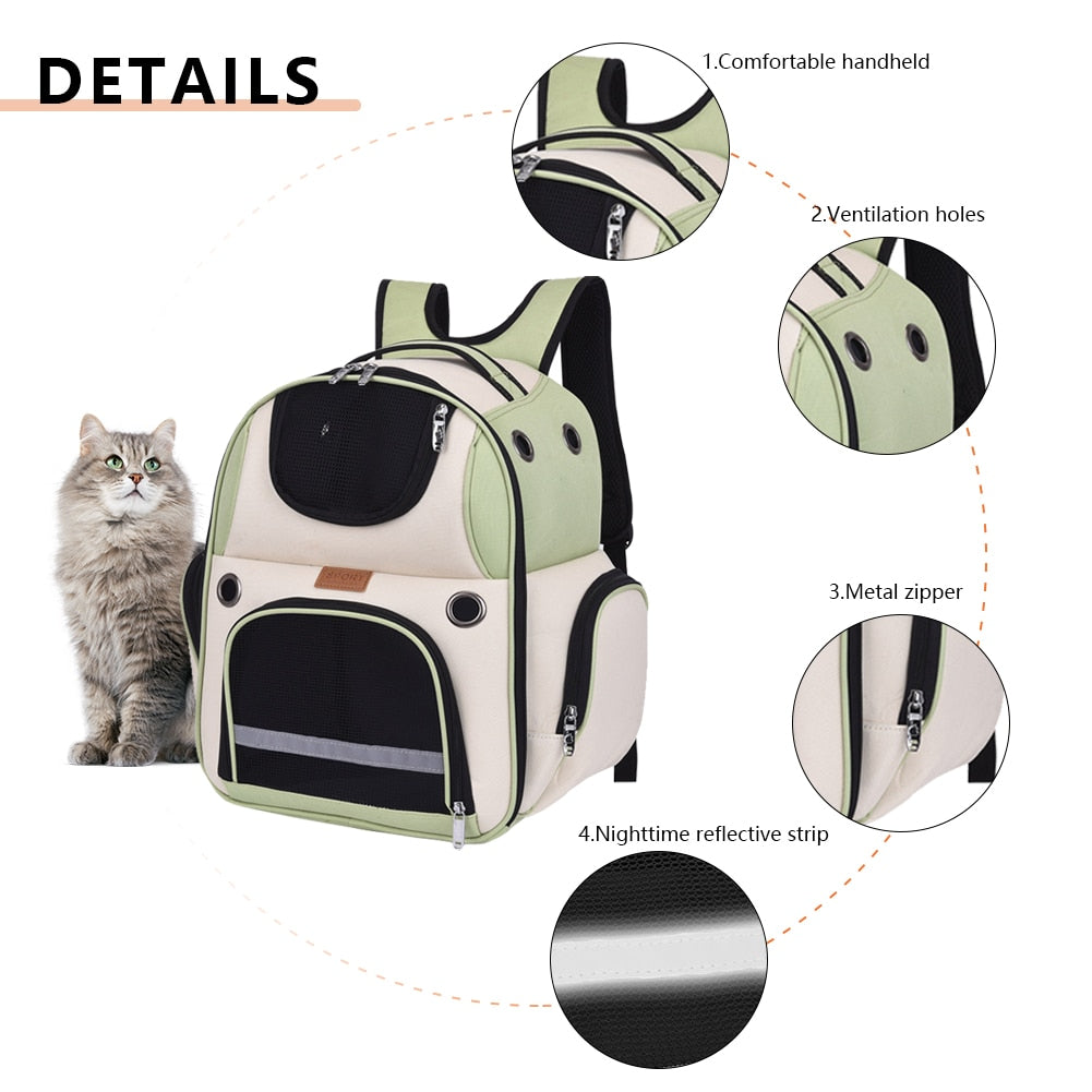 Dog and Cat Carrier Backpack for Small Dogs and Cats