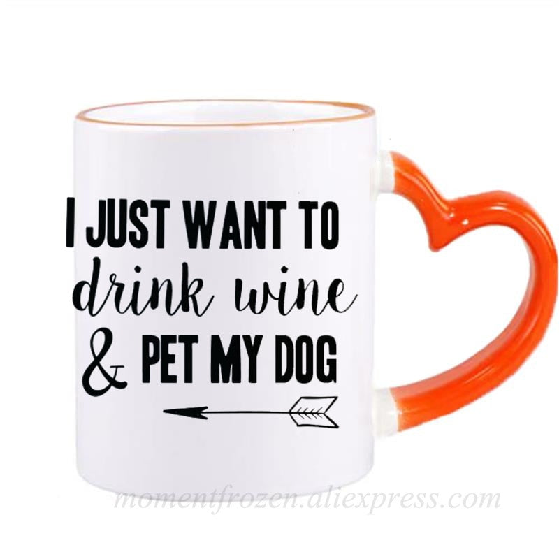 Pet Lovers Are Special & Drink Wine From A Dog Coffee Mug