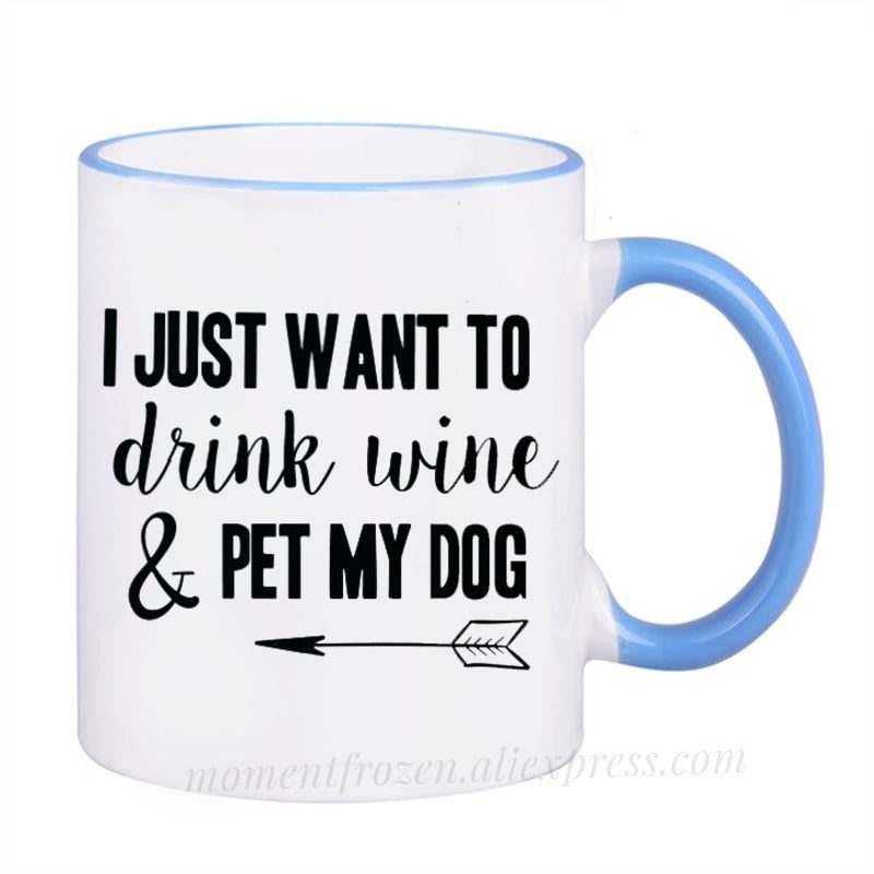 Pet Lovers Are Special & Drink Wine From A Dog Coffee Mug