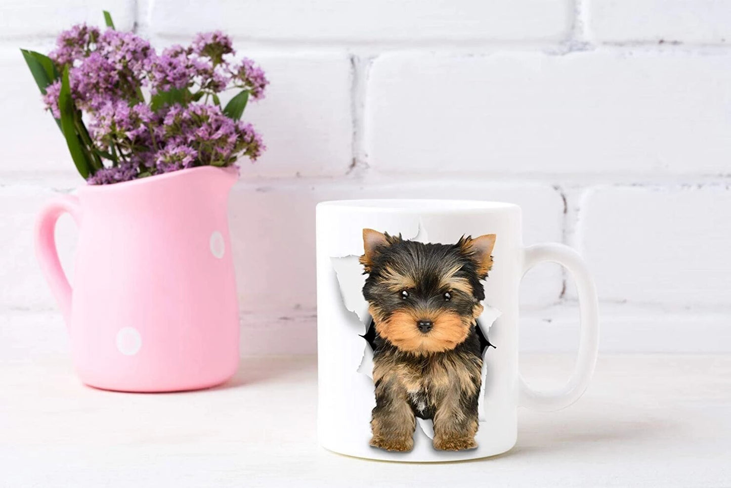 Adorable Yorkie Puppy Dog Lovers Coffee Mug