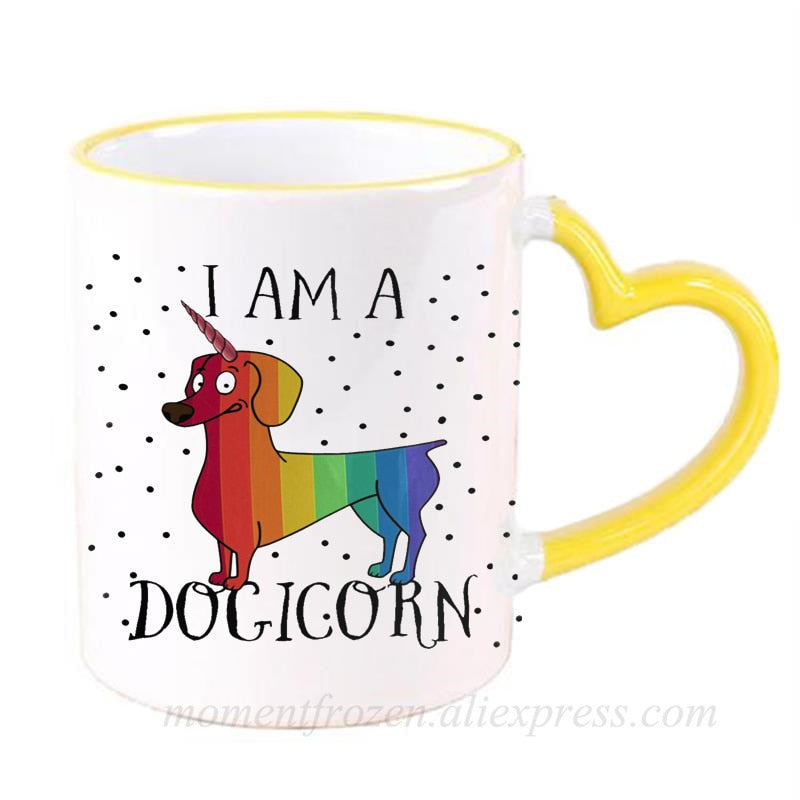 Dachshund Dog Lovers Whimsical Coffee Mugs