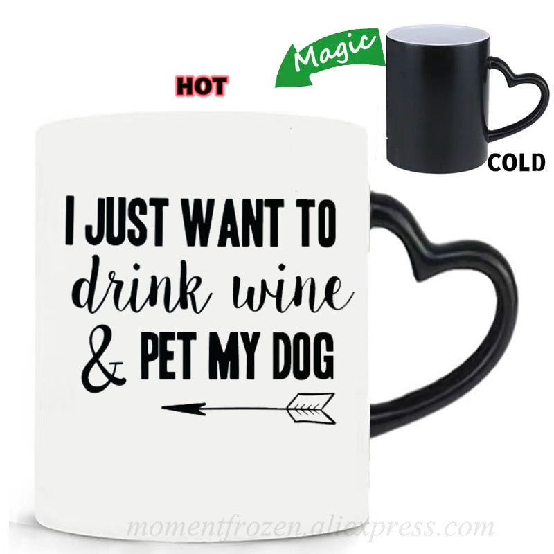 Pet Lovers Are Special & Drink Wine From A Dog Coffee Mug